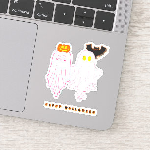 Bébé mignon Fantômes Halloween Vinyl Sticker