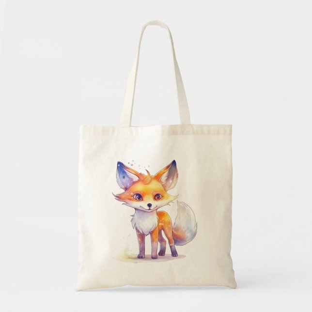 Bébé mignon Fox Sac fourre-tout budgétaire (Devant)