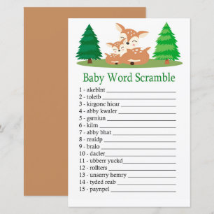 Bébé mignon mot scramble jeu