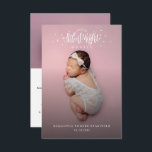 Bébé mignon photo Faire-part de naissance de Noël<br><div class="desc">Notre jolie carte de Faire-part de naissance de Noël est le mélange parfait de joie et d'humour pour annoncer la livraison la plus spéciale cette saison de Noël! Cette carte créative a pour double objectif de diffuser la joie des fêtes et de partager vos nouvelles passionnantes avec votre famille et...</div>