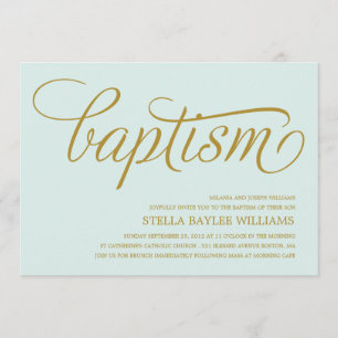 BÉBÉ MODERNE  INVITATION BAPTISME