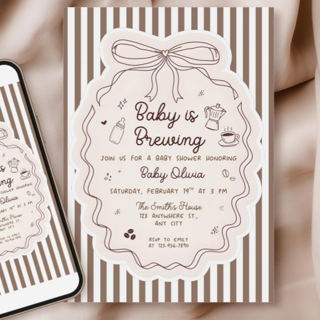 Bébé modifiable est une invitation de Baby Shower  (Créateur téléchargé)