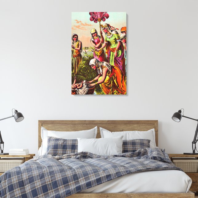 Bébé Moïse au bord de la rivière Toile emballée (Insitu(Chambre))