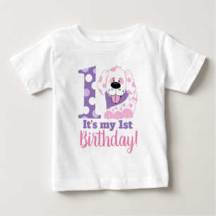 Bébé Mon premier T-shirt Chien Chien Coquelicot pour fi