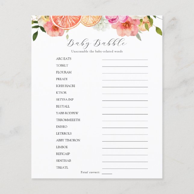 Bébé Mot Bébé (Devant)