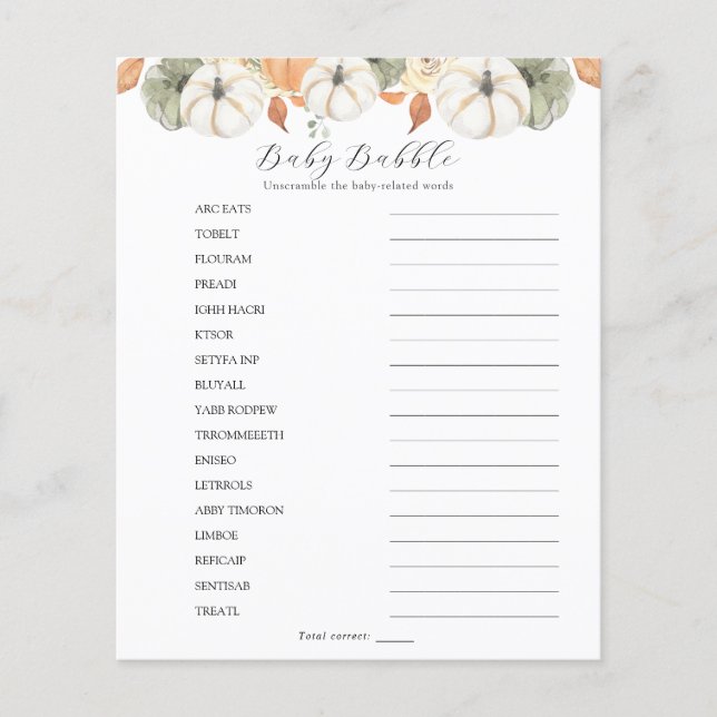 Bébé Mot Bébé (Devant)