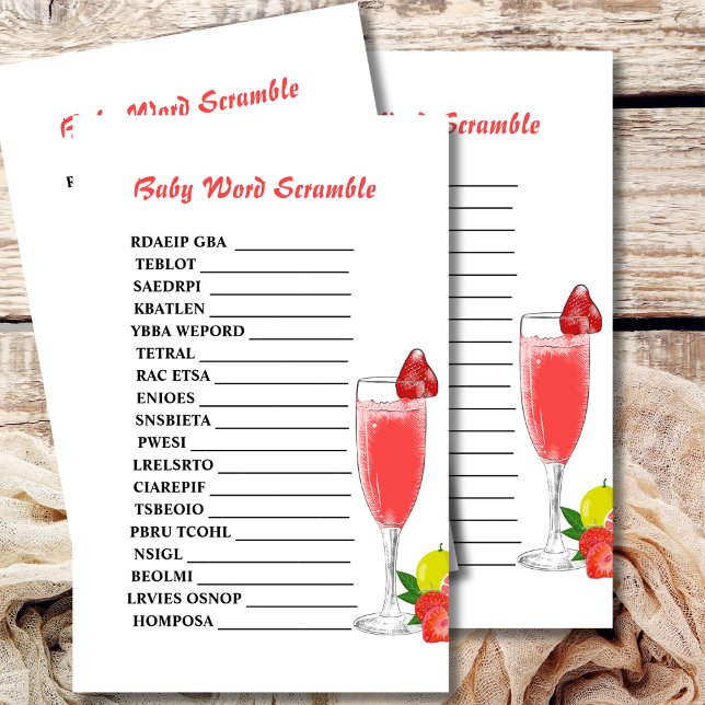 Bébé mot brousse brunch bulle thème baby shower (Créateur téléchargé)