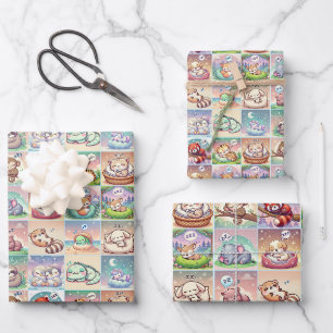 Bébé mou Animaux - Papier à Baby shower
