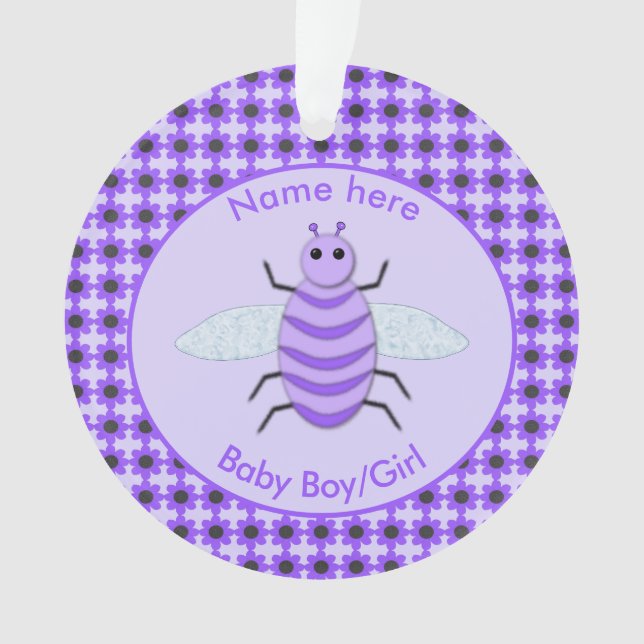 Bébé mou Bee Personnalisé Premier Noël (devant)