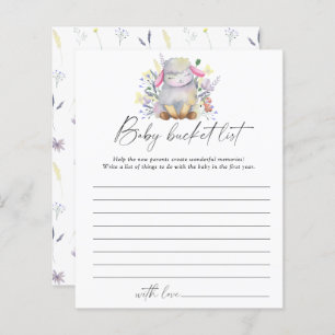 Bébé mouton - Bébé seau liste de jeu