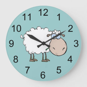 Bébé Mur animal mouton Horloge