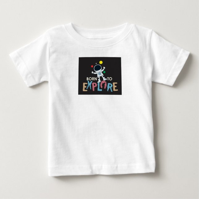 Bébé Né pour Explorer  I  T-shirt de l'Aventure de l'As (Devant)