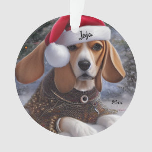 Bébé Noël Beagle, Ornement Chien de Noël