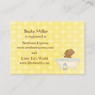 Bébé ours Baby shower de temps de bain Cartes d'en
