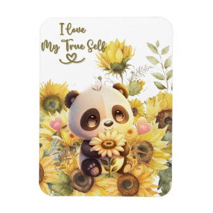 Bébé Panda Avec Magnet Photo Flexible Tournesol