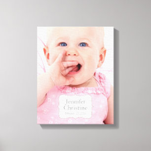 Bébé Peinture personnalisée en toile