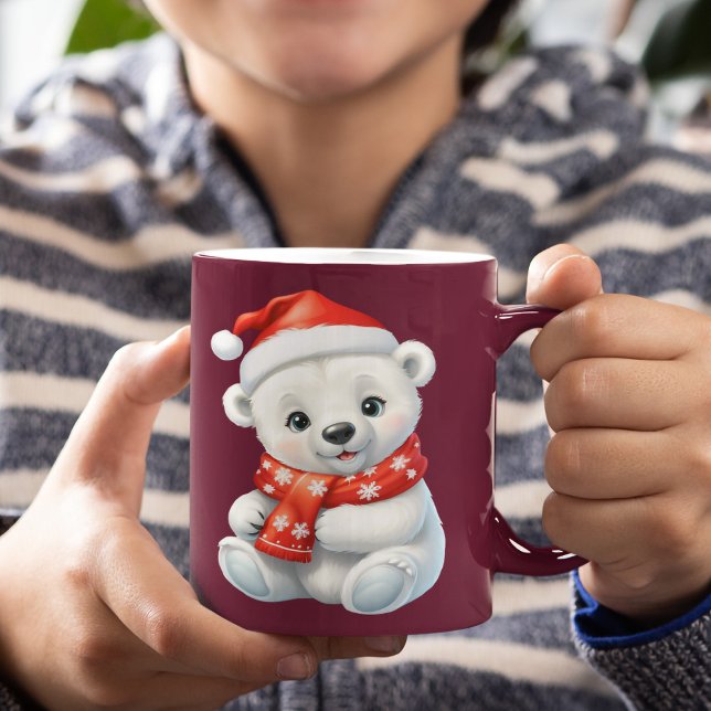 Bébé personnalisé Polar Ours Kids Mug (Créateur téléchargé)