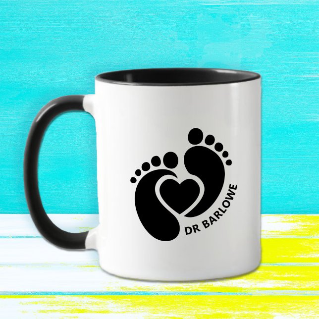 Bébé pieds coeur Mug (Créateur téléchargé)