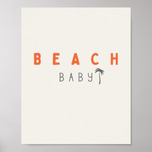 bébé plage. Affiche & Imprimés