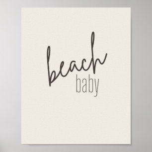 bébé plage. Affiche & Imprimés