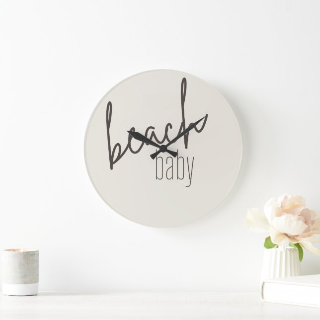 bébé plage. Horloge (Maison)