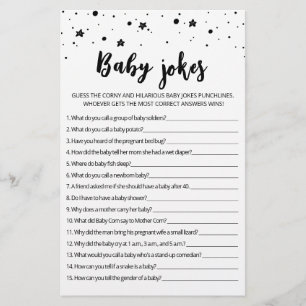 Bébé plaisanteries jeu de Baby shower avec réponse