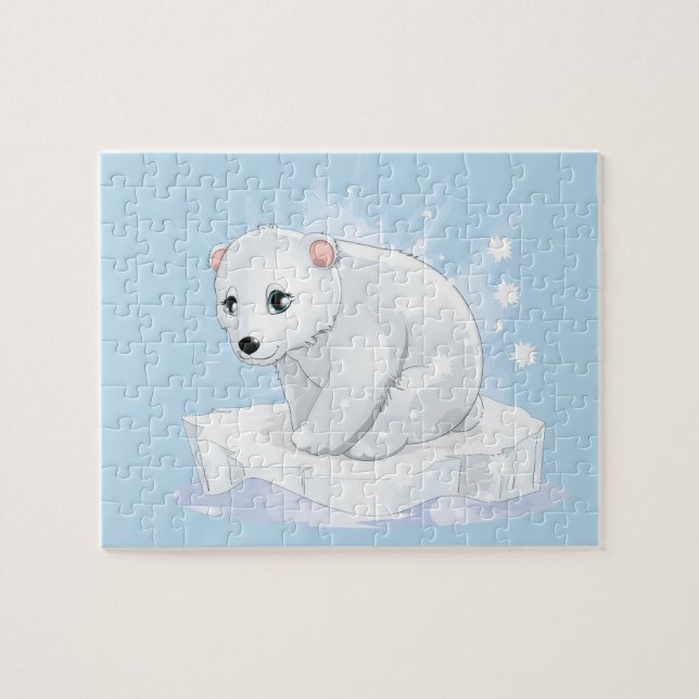 Bébé Polar Ours Jeu Puzzle (Horizontal)