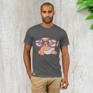 Bébé portant de grandes lunettes Mens T-shirt