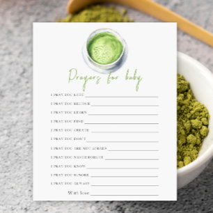 Bébé prépare des prières Matcha pour bébé