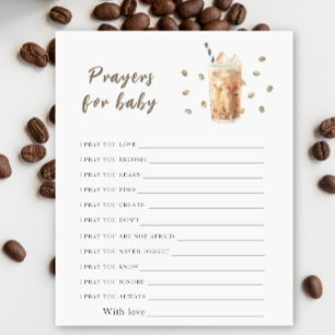 Bébé prépare du café glacé Prières pour bébé