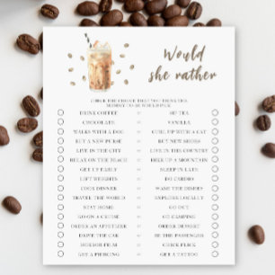 Bébé prépare du café glacé. Qu'est-ce qu'elle préf
