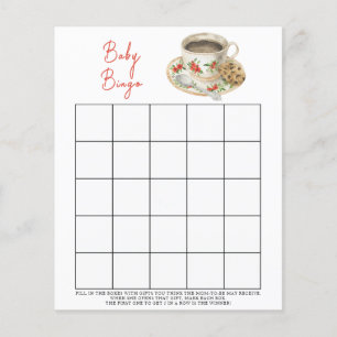Bébé prépare du café Jeu de bingo Baby shower