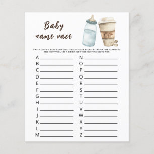 Bébé prépare du café - Jeu de course de noms de bé