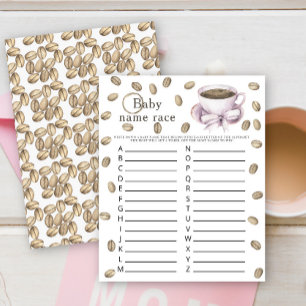 Bébé prépare du café - Jeu de course de noms de bé
