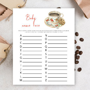 Bébé prépare du café - Jeu de course de prénoms po