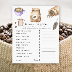 Bébé prépare du café - Jeu de devinette de prix