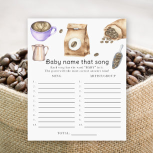 Bébé prépare du café - Jeu devinez le nom de la ch