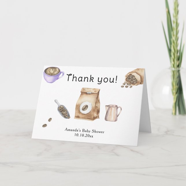 Bébé prépare du café Merci (Devant)