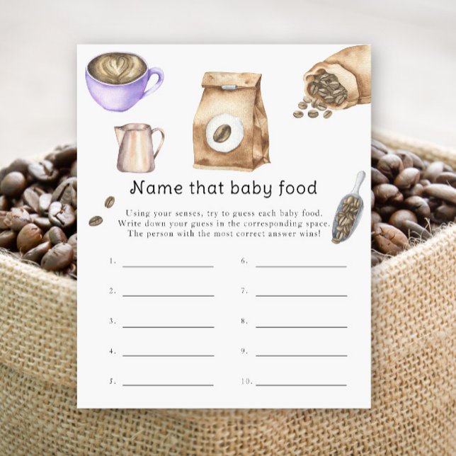 Bébé prépare du café - Nommez cette nourriture pou (Créateur téléchargé)