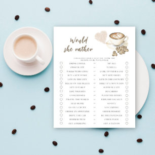 Bébé prépare du café. Préfèrerait-elle