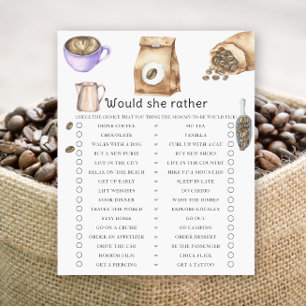 Bébé prépare du café. Qu'est-ce qu'elle préfèrerai