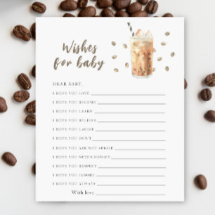 Bébé prépare du café - souhaits pour bébé