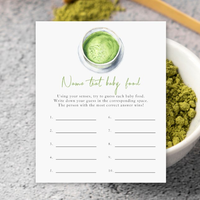 Bébé prépare du matcha - Nommez ce repas pour bébé (Créateur téléchargé)