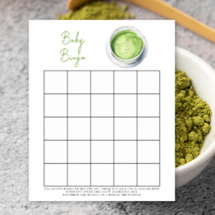 Bébé prépare un jeu de bingo pour Baby shower Matc