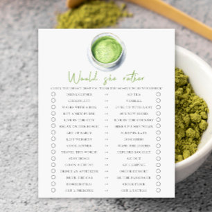 Bébé prépare un Matcha Préfèrerait-elle