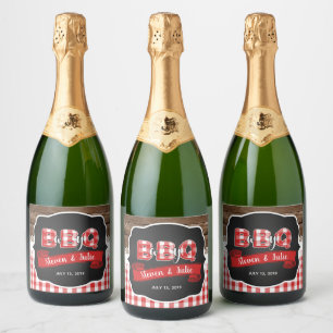 Bébé Q Champagne Étiquette - Rouge