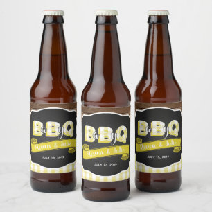 Bébé Q Étiquette bouteille de bière - Jaune