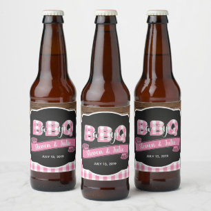 Bébé Q Étiquette bouteille de bière - Lt. Rose