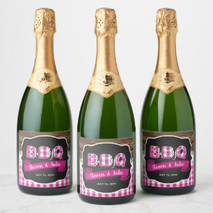 Bébé Q Étiquette Champagne - Rose foncé