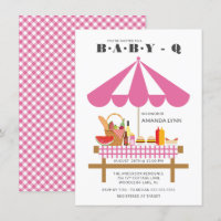 Bébé Q Filles Baby shower Invitation